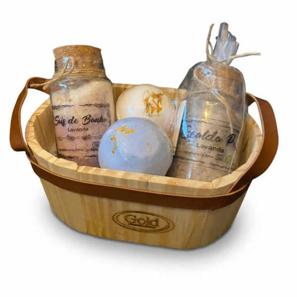 SAIS DE BANHO E ESCALDA PÉS(SAIS)ACOMPANHA BANHEIRA DE MADEIRA PARA DECORAR AMBIENTE