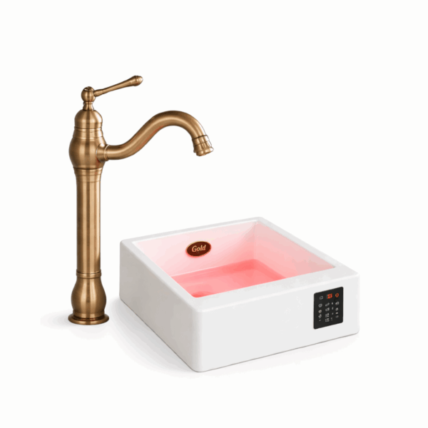 COMBO SPA DOS PÉS LAPIDADO + TORNEIRA DESIGN RETRÔ